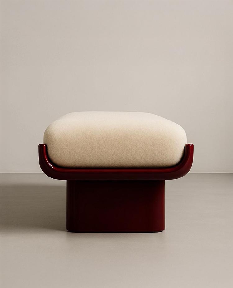 Rove Compact Upholstered Stool