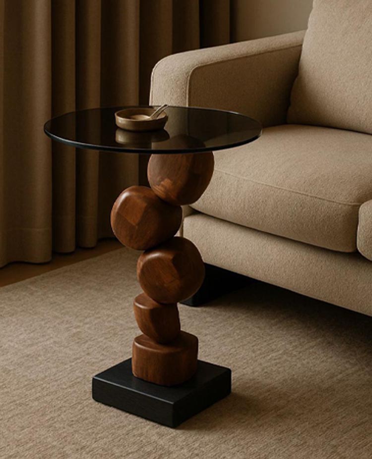 Orbis Stacked Sphere Side Table