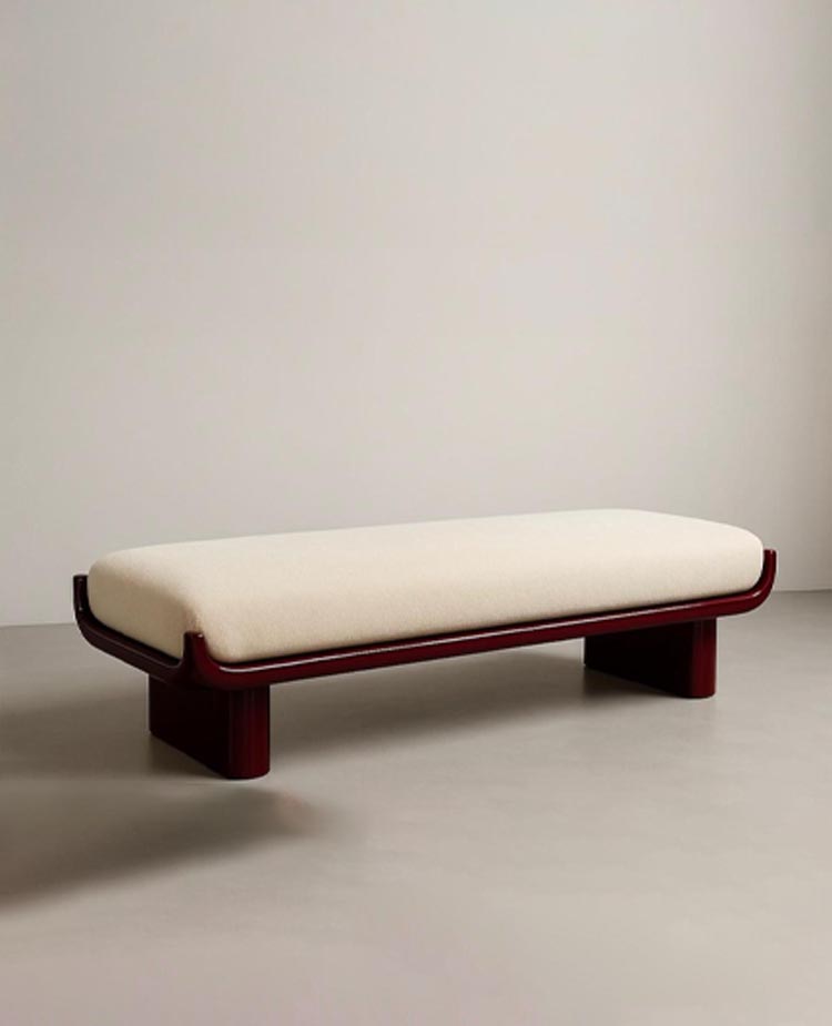 Rove Upholstered Solid Wood Bench